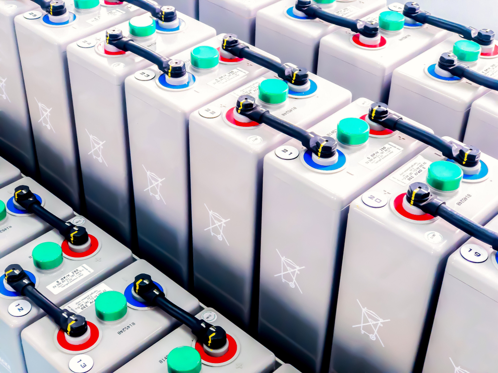 Multiple,Battery,Industry,In,Battery,Room,Of,Power,Plant