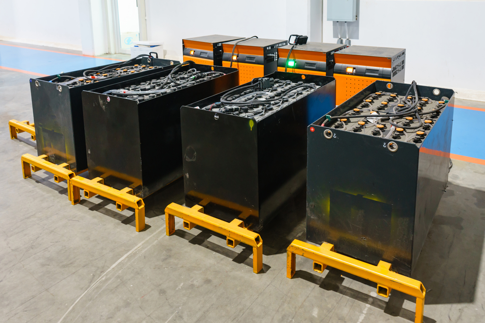 Recharging,Electrical,For,Forklift,,Battery,Charger.